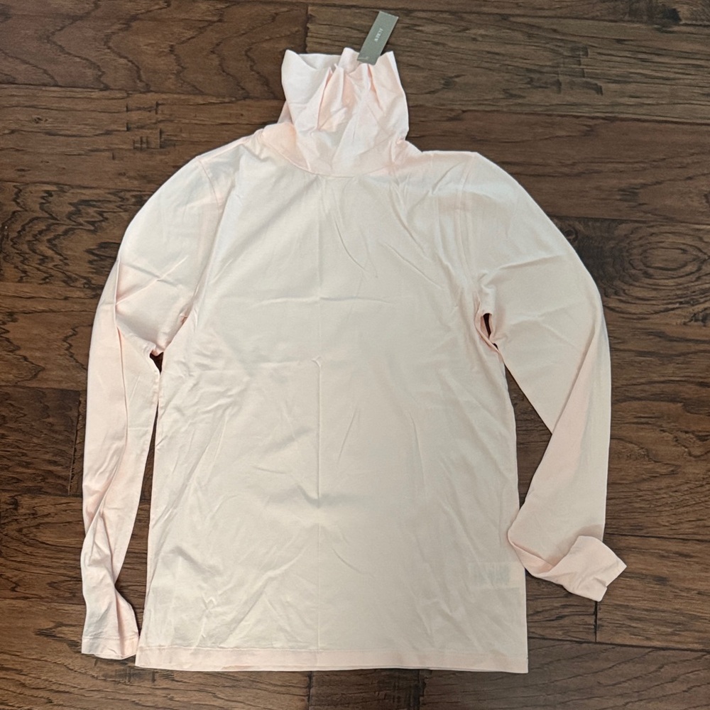 J. Crew Soft Pink Turtleneck Sweatshirt